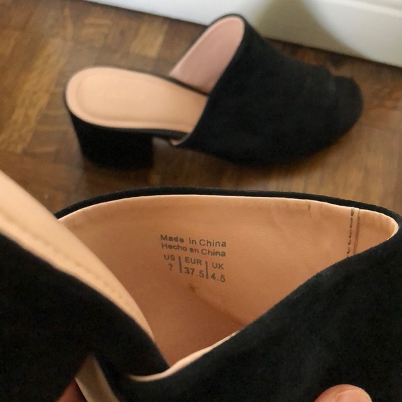 Aldo mule suede slip on heels - Picture 3 of 3